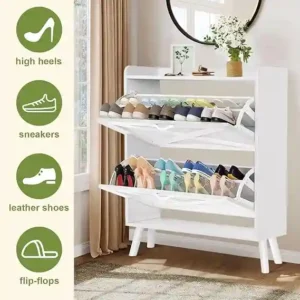 Organizador de zapatos de madera para el hogar