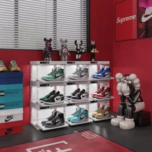 Organizador de zapatos con control inteligente LED